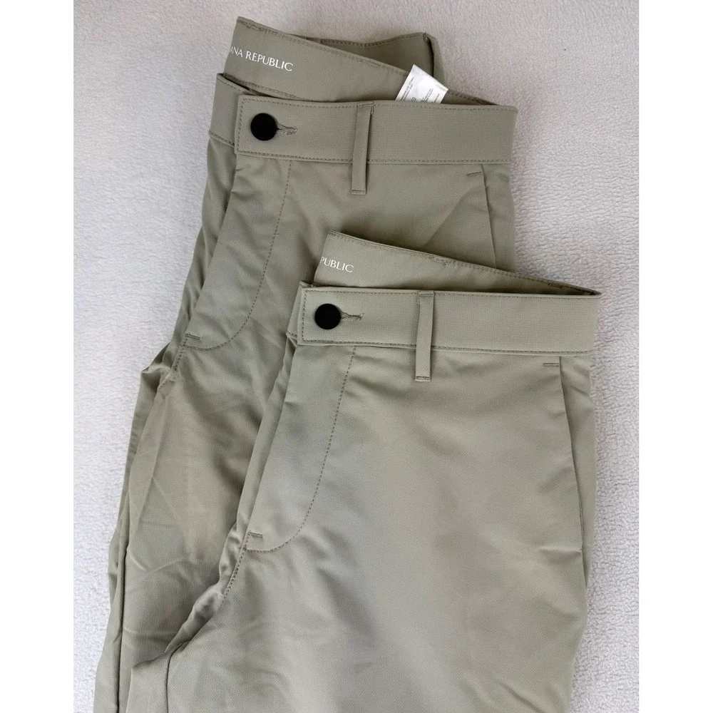 Banana Republic Pants Mens 30x32 London Fog Performance Trousers 2 Pairs NWT